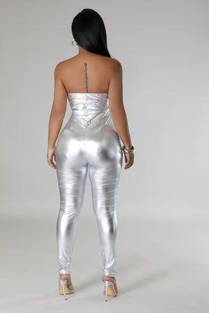 Loose Yuh Self Silver Jumpsuit