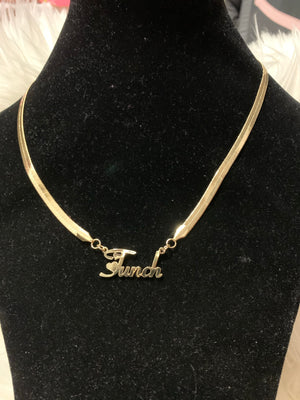 Omega Customized Stainless Steel Name Necklace