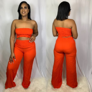 Orange Two-piece Set