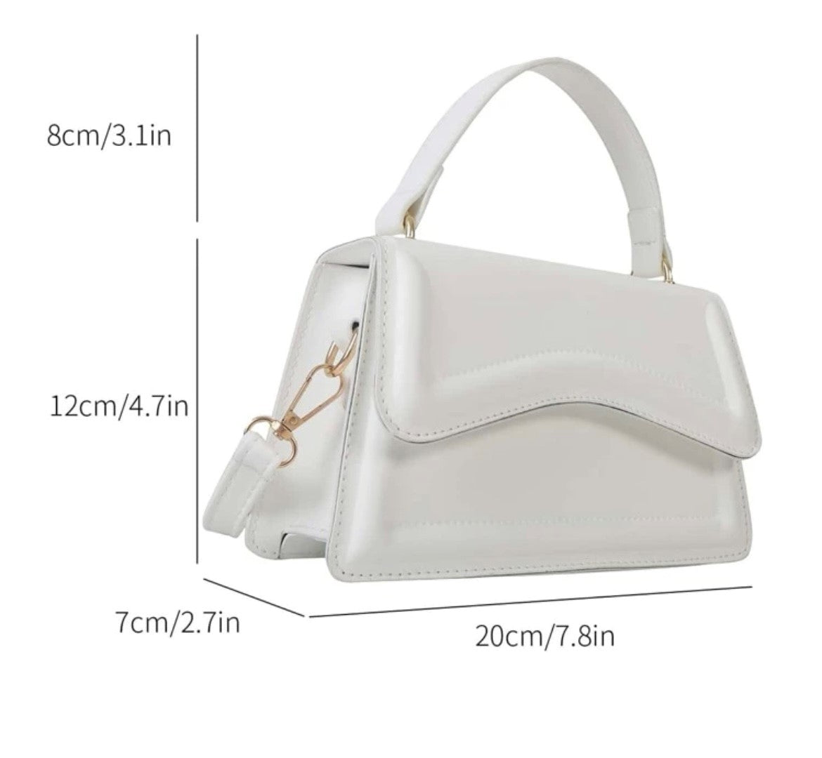 White Mini Square Cross Body Bag