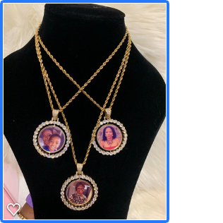Custom Rotating Picture Necklace