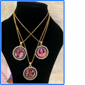 Custom Rotating Picture Necklace