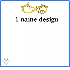 Customized Infinity Stainless Steel Name Necklace